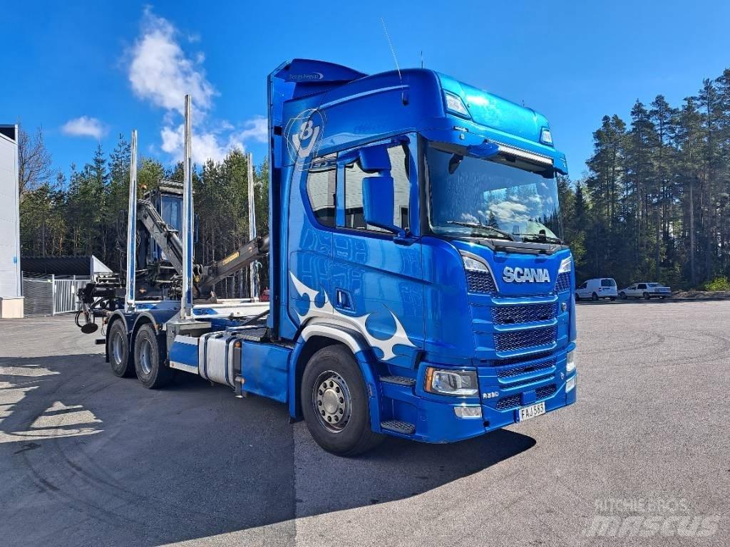 Scania R580B6X4NB За превоз на дървени трупи