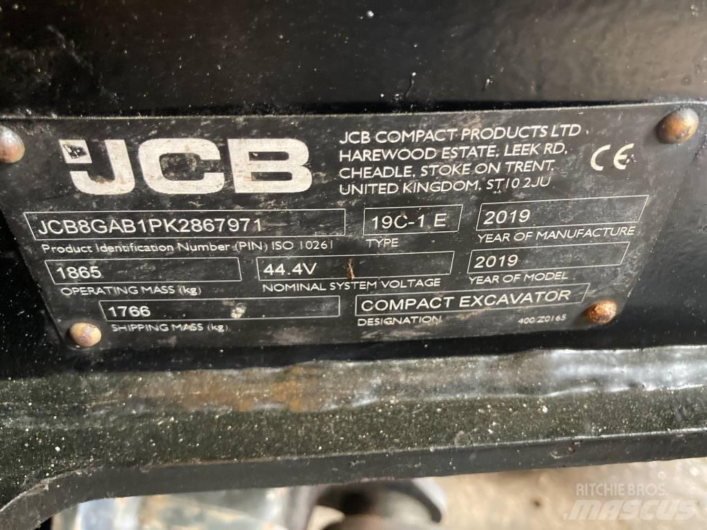 JCB 19 C-IE Мини екскаватори < 7 т