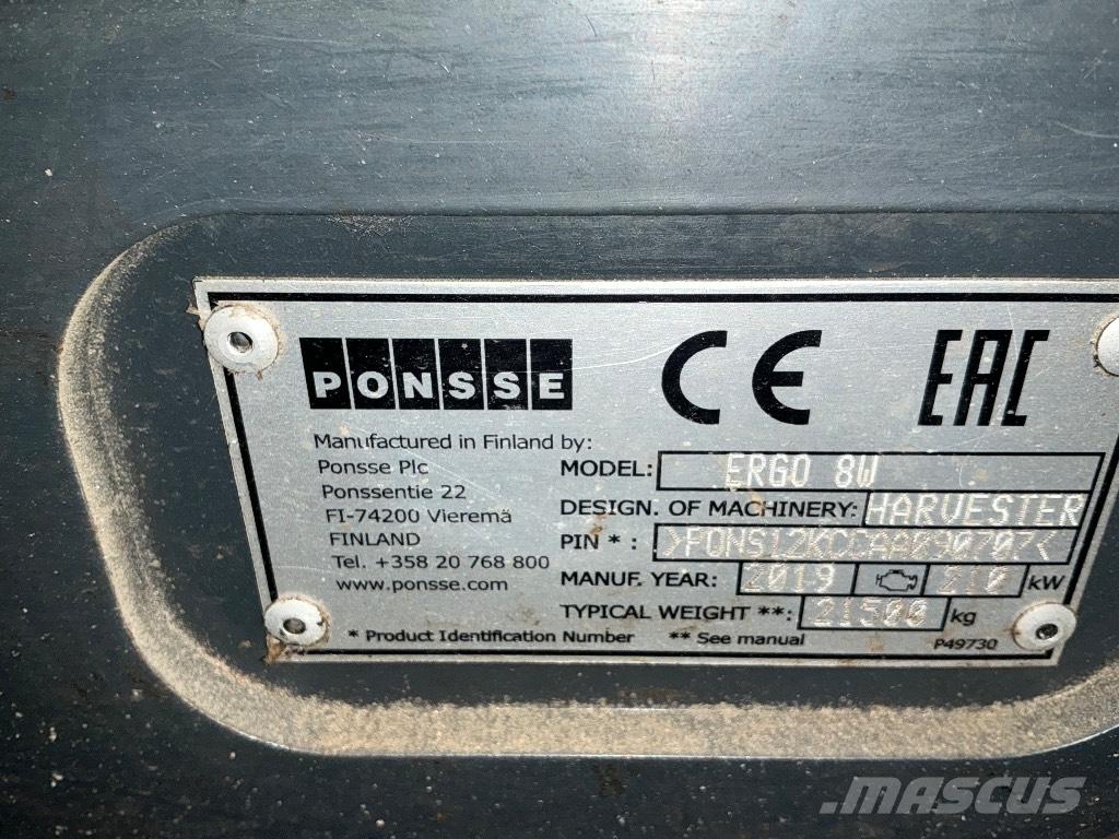 Ponsse ERGO 8W Харвестери