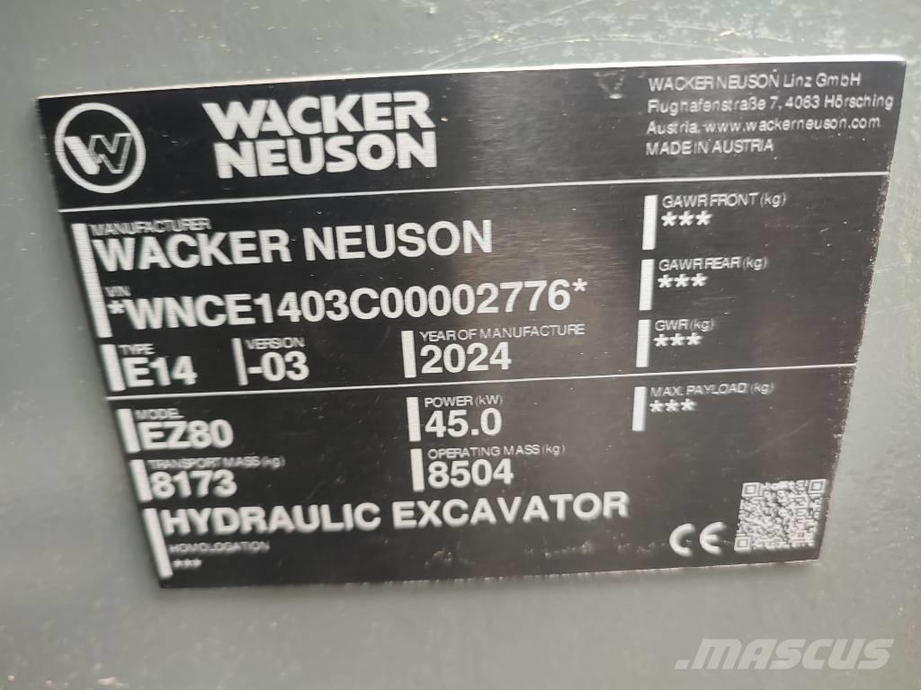 Wacker Neuson EZ 80 Средни екскаватори 7т - 12т