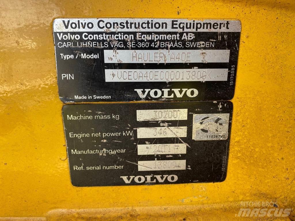 Volvo A40E Дъмпери/моторни превозни средства