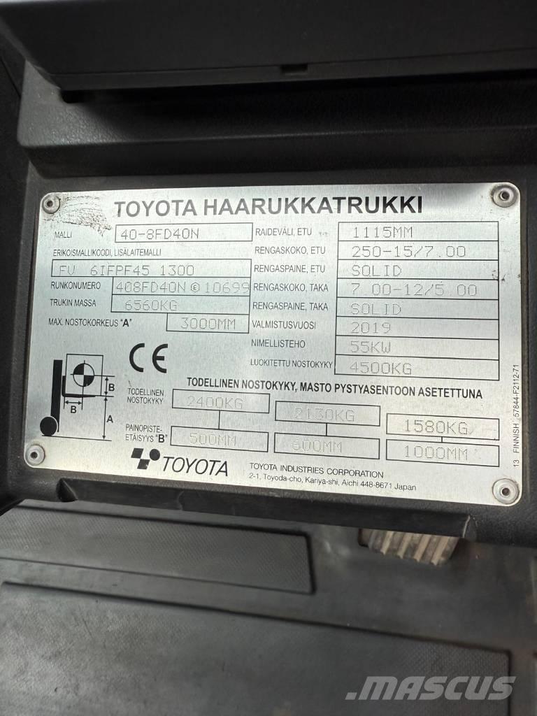 Toyota 40-8 FD 40 N Дизелови камиони