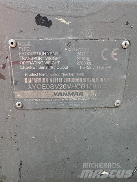 Yanmar SV 26 Мини екскаватори < 7 т