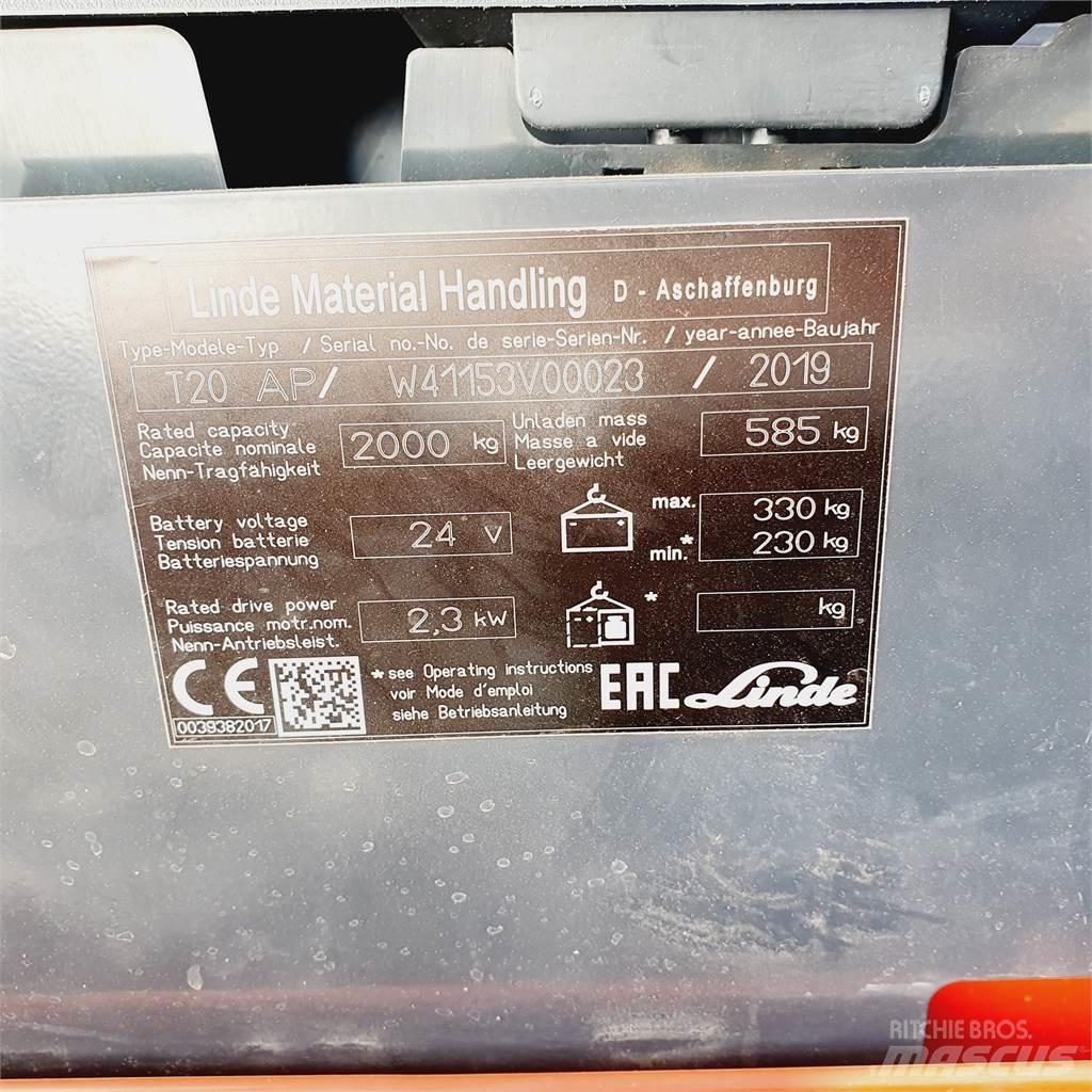 Linde T20AP Narrow Нископовдигач