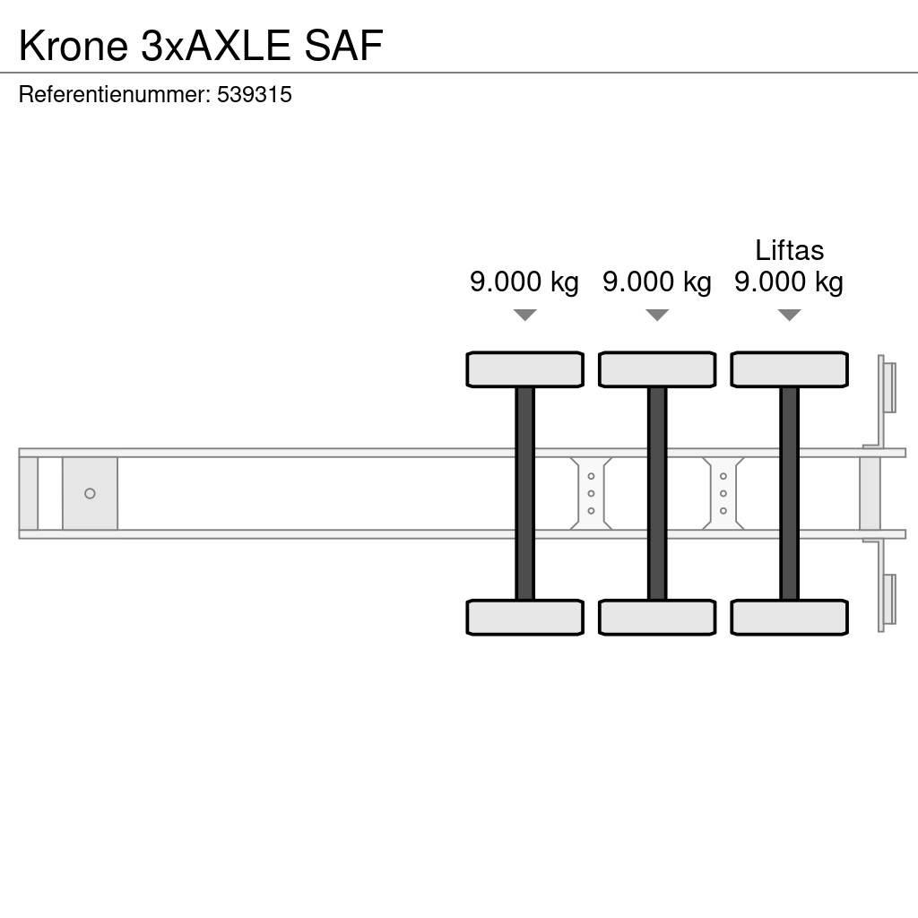 Krone 3xAXLE SAF Полуремаркета фургони

