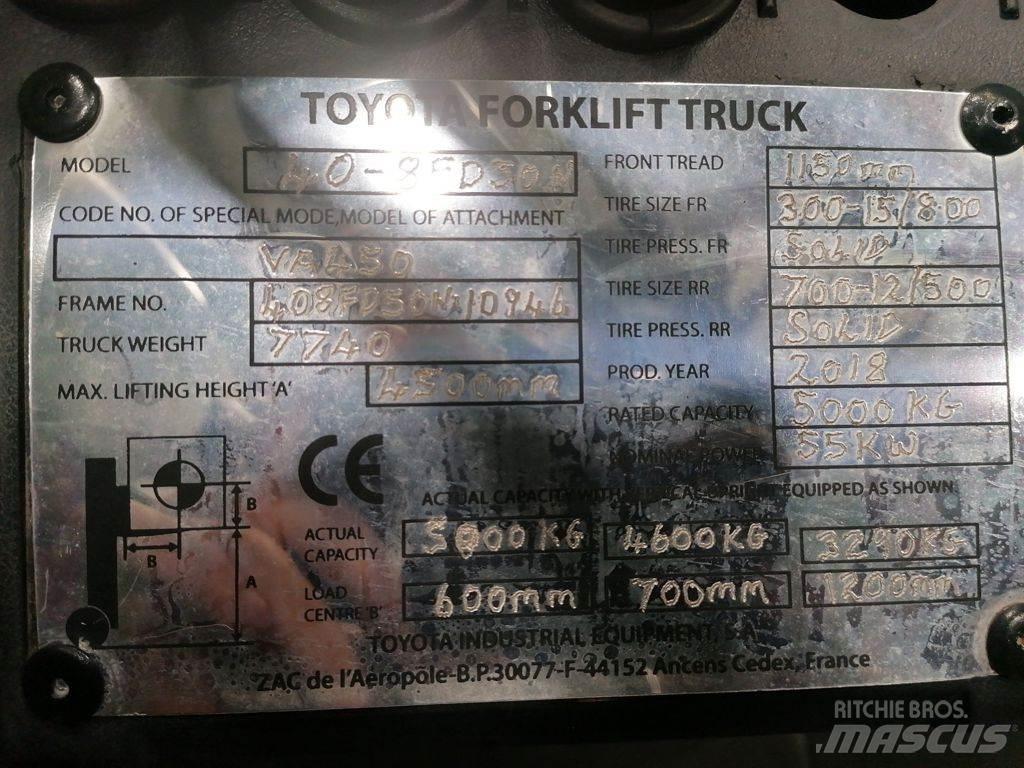 Toyota 40-8FD50N Дизелови камиони