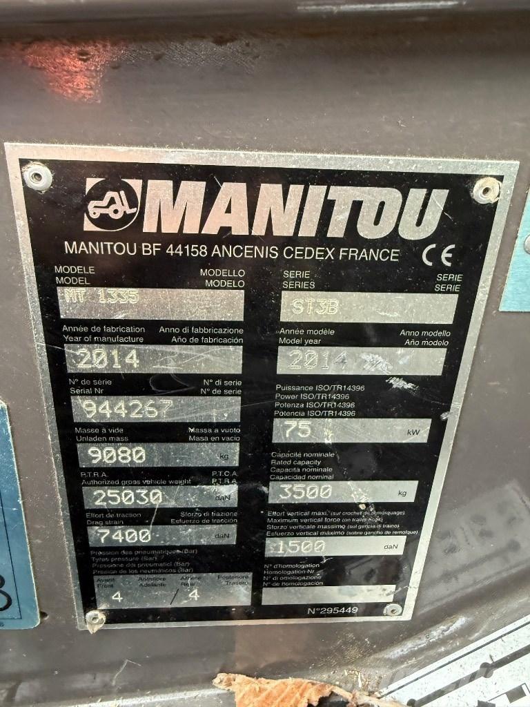 Manitou MT 1335 ST3B Телескопични товарачи