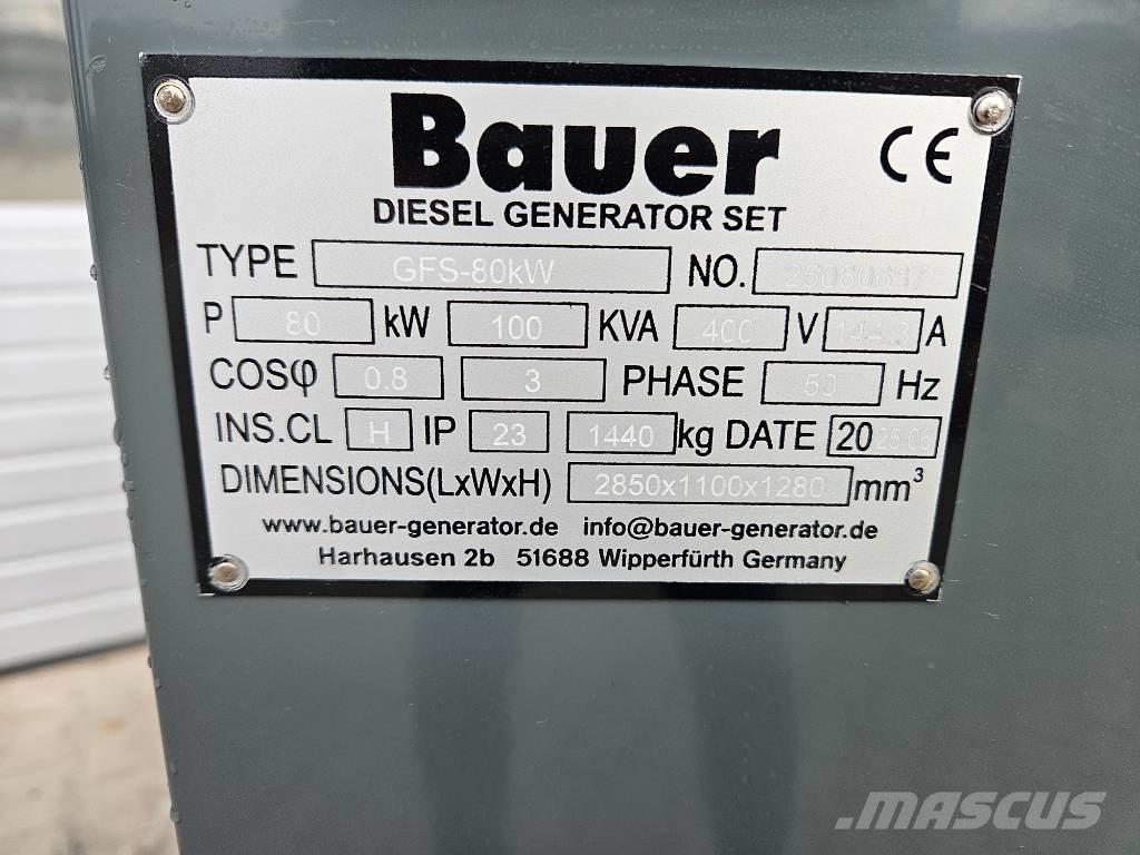 Bauer GFS-80Kw Дизелови генератори
