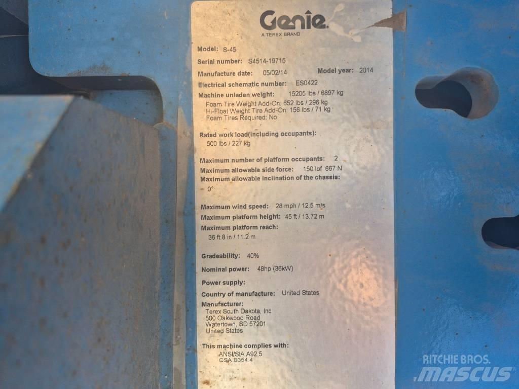 Genie S 45 Телескопични повдигачи
