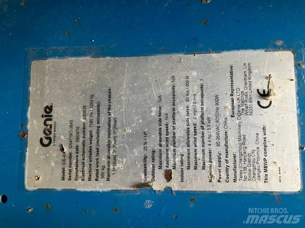 Genie GS 4047 Ножични работни платформи