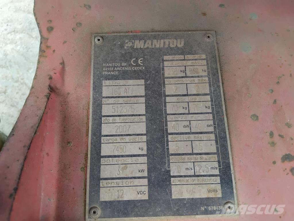 Manitou 160 ATJ Съчленени стрелови подемници