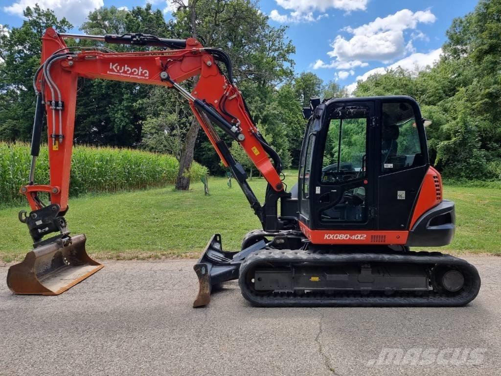 Kubota KX 080-4a2 Средни екскаватори 7т - 12т