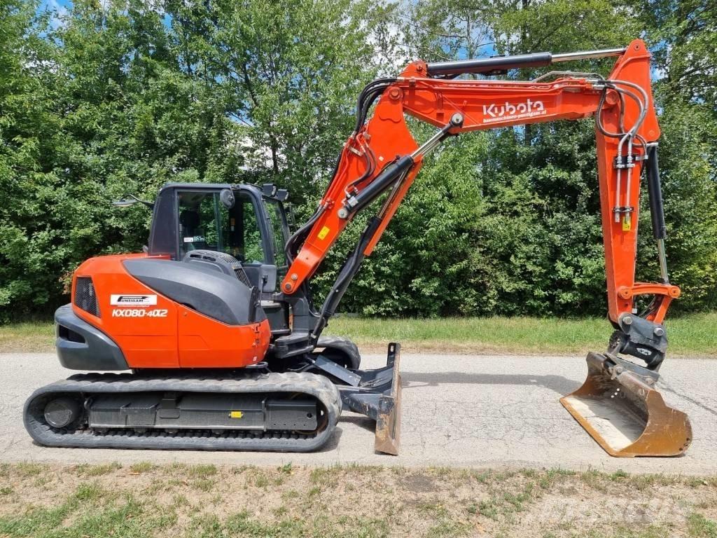 Kubota KX 080-4a2 Средни екскаватори 7т - 12т