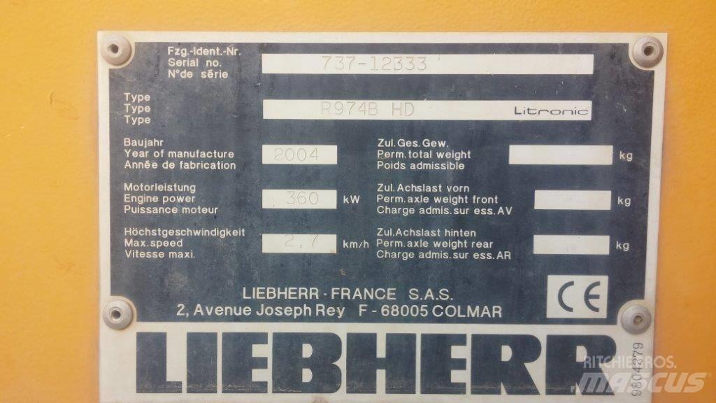 Liebherr R 974 B HD Верижен екскаватор