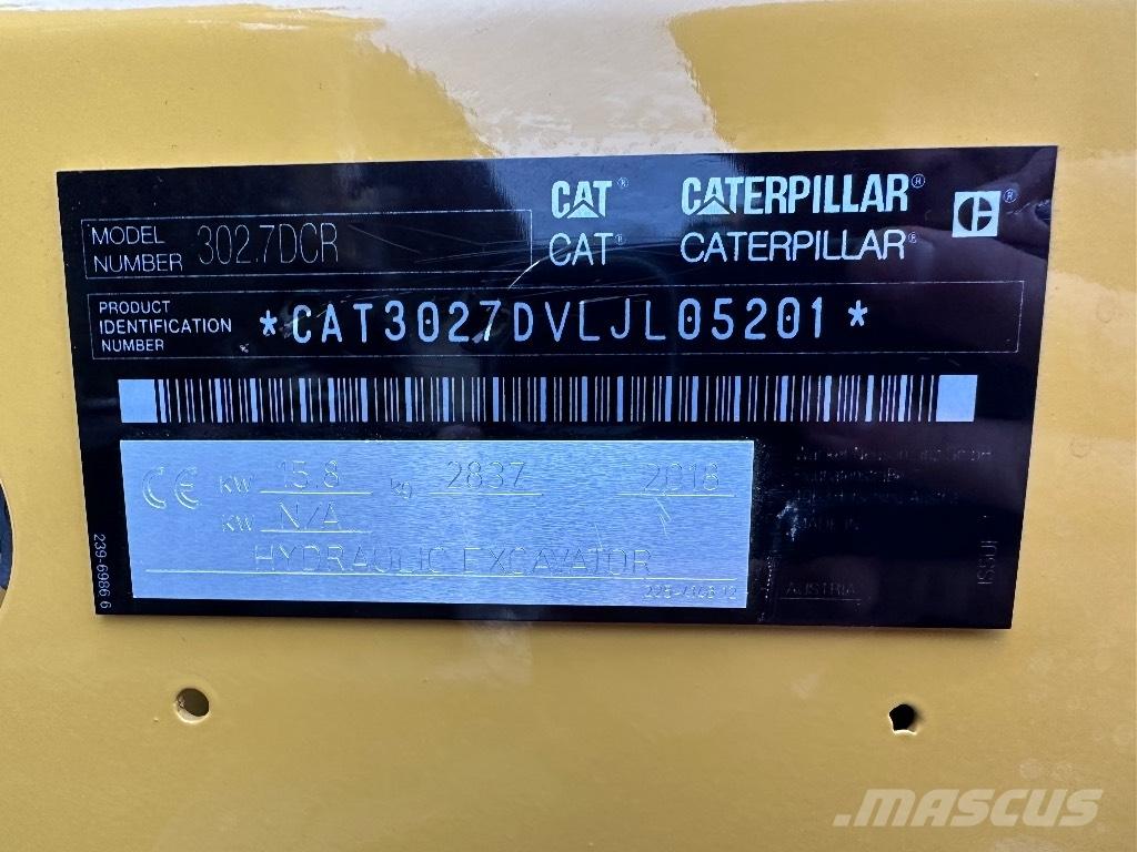 CAT 302.7 D CR Мини екскаватори < 7 т