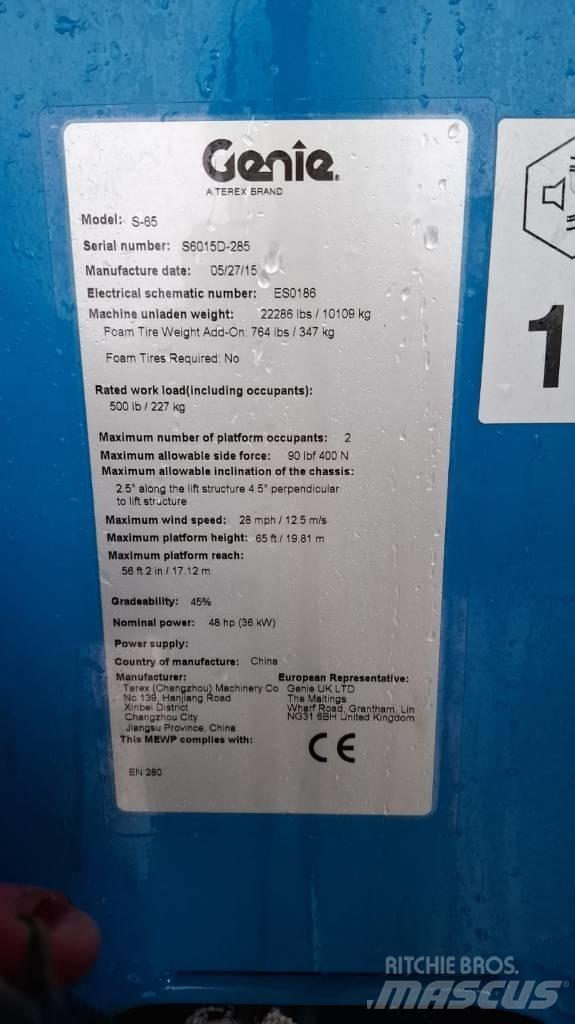 Genie S 65 Телескопични повдигачи
