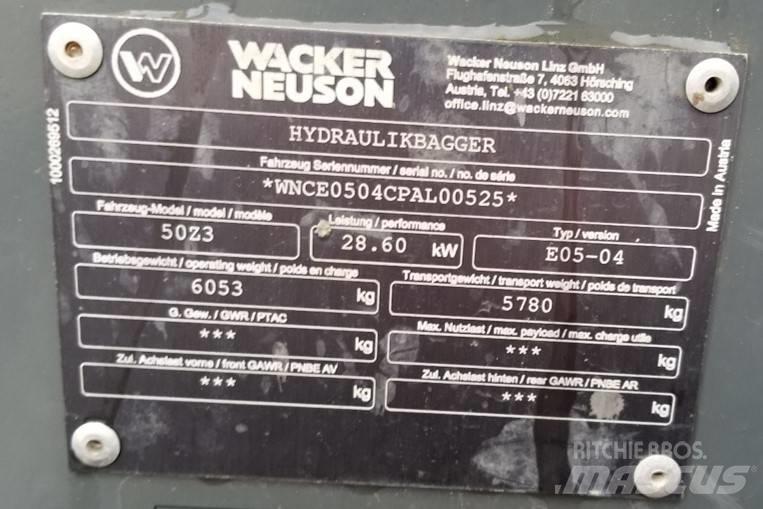 Wacker Neuson 50Z3 Верижен екскаватор