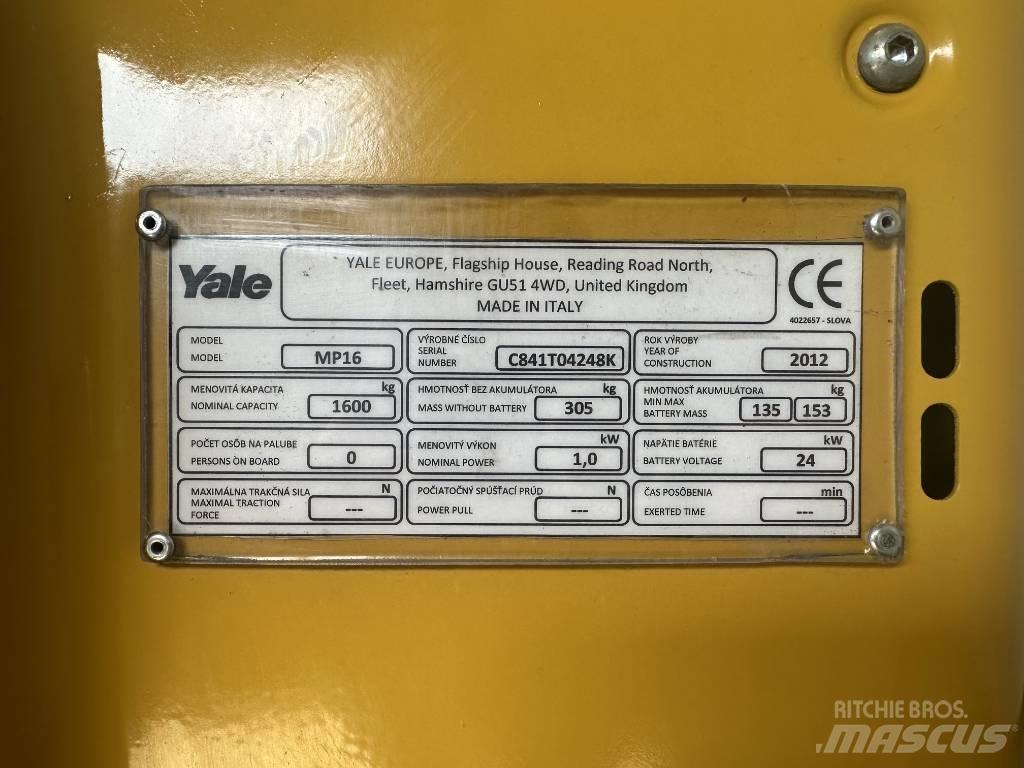 Yale MP16 Нископовдигач