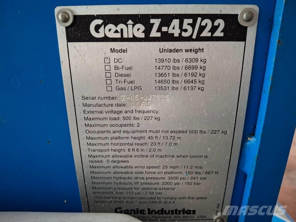 Genie Z 45/22 BOOM Съчленени стрелови подемници