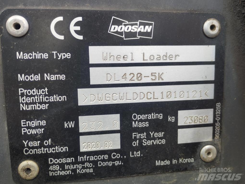 Doosan DL 420-5 Колесни товарачи