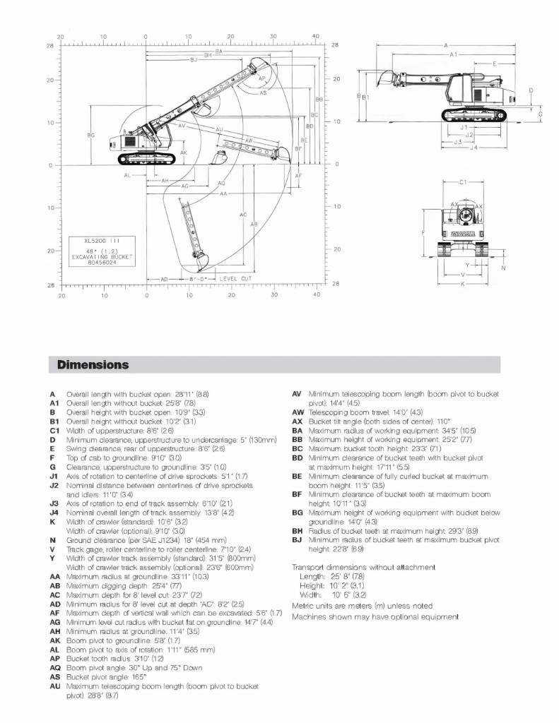 Gradall XL 5200 III Верижен екскаватор
