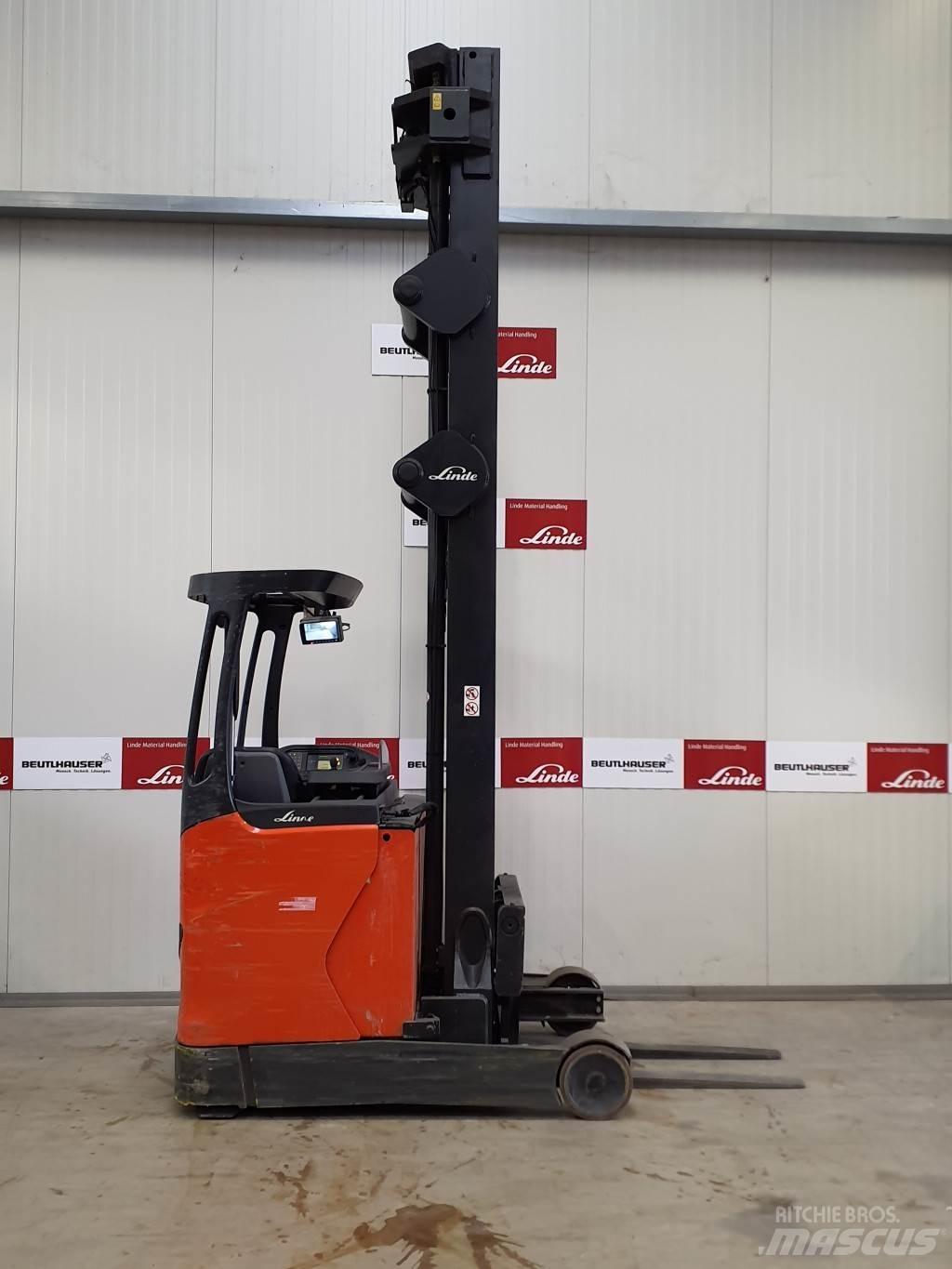 Linde R16HD Ретрак/ Високоповдигач с изместване на вилката напред
