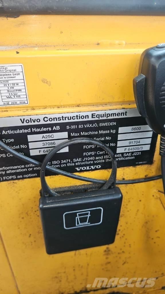 Volvo A 25 C Дъмпери/моторни превозни средства