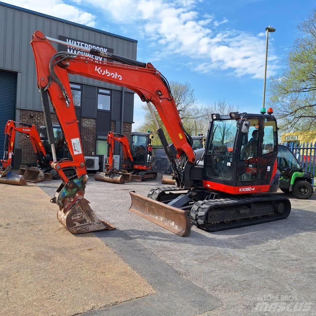 Kubota KX080-4 Средни екскаватори 7т - 12т