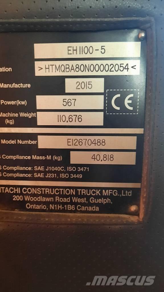 Hitachi EH 1100-5 Твърди самосвали
