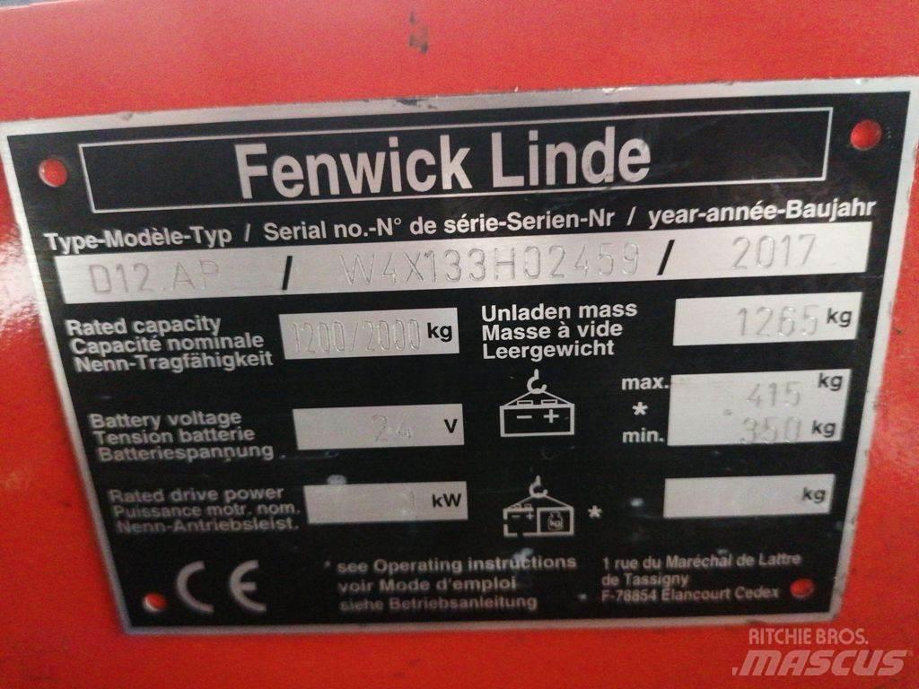 Linde D12AP Колички високоповдигачи с теглич