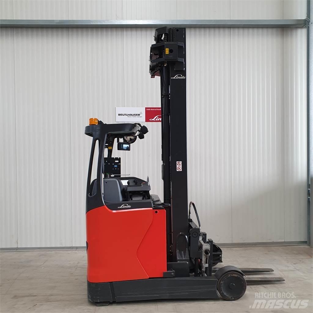 Linde R20 Ретрак/ Високоповдигач с изместване на вилката напред