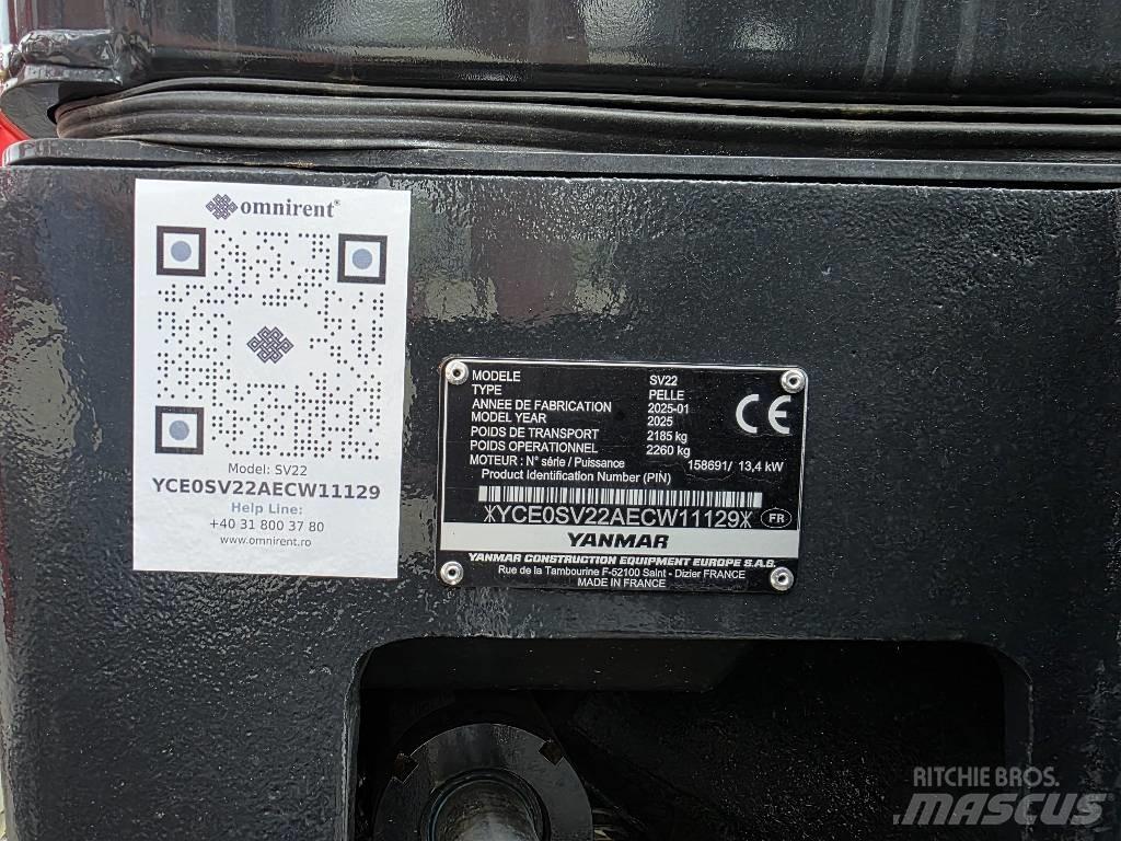 Yanmar SV 22 Мини екскаватори < 7 т
