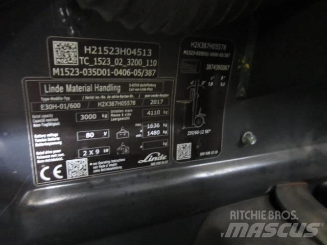 Linde E30H Електрически вилични кари-повдигачи