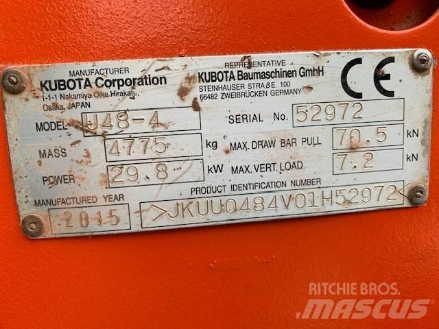 Kubota U 48-4 Мини екскаватори < 7 т