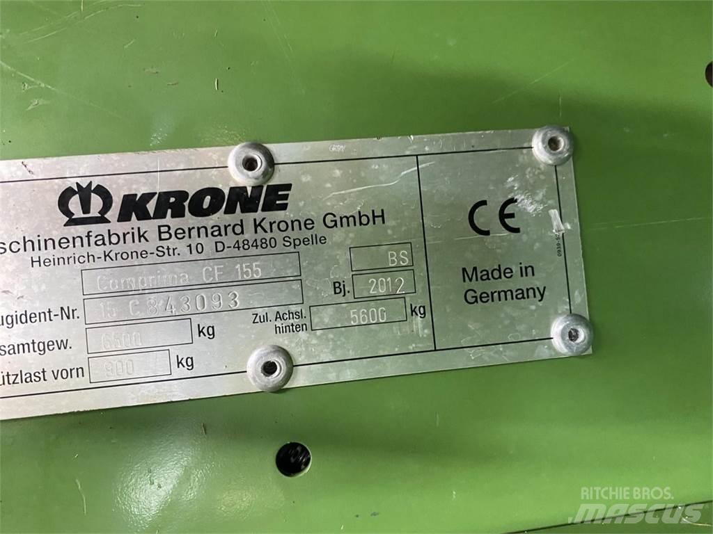 Krone CF 155 XC Сламопреси за кръгли бали
