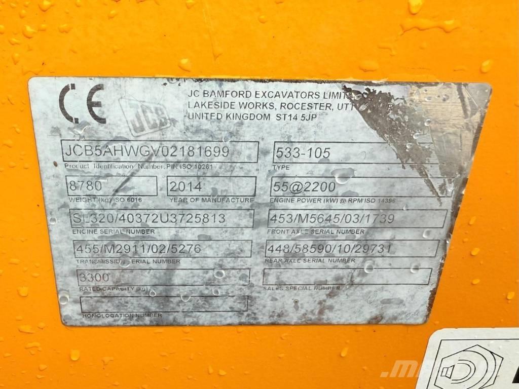 JCB 533-105 Телескопични товарачи