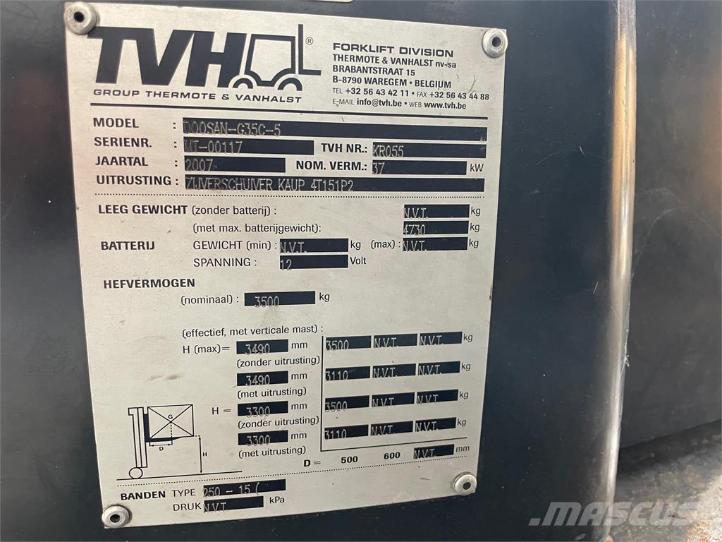 Doosan G35C-5 Камиони с АГУ
