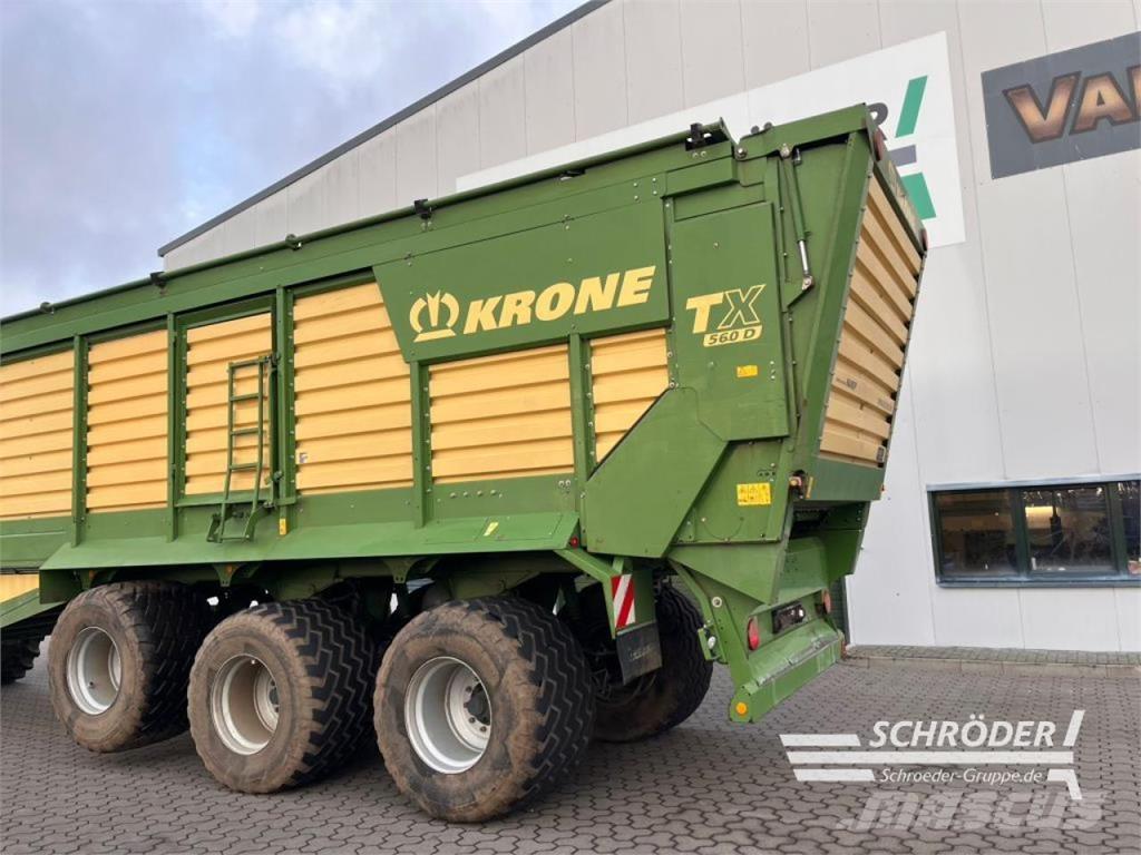 Krone TX 560 D Ремаркета за зърно / силаж
