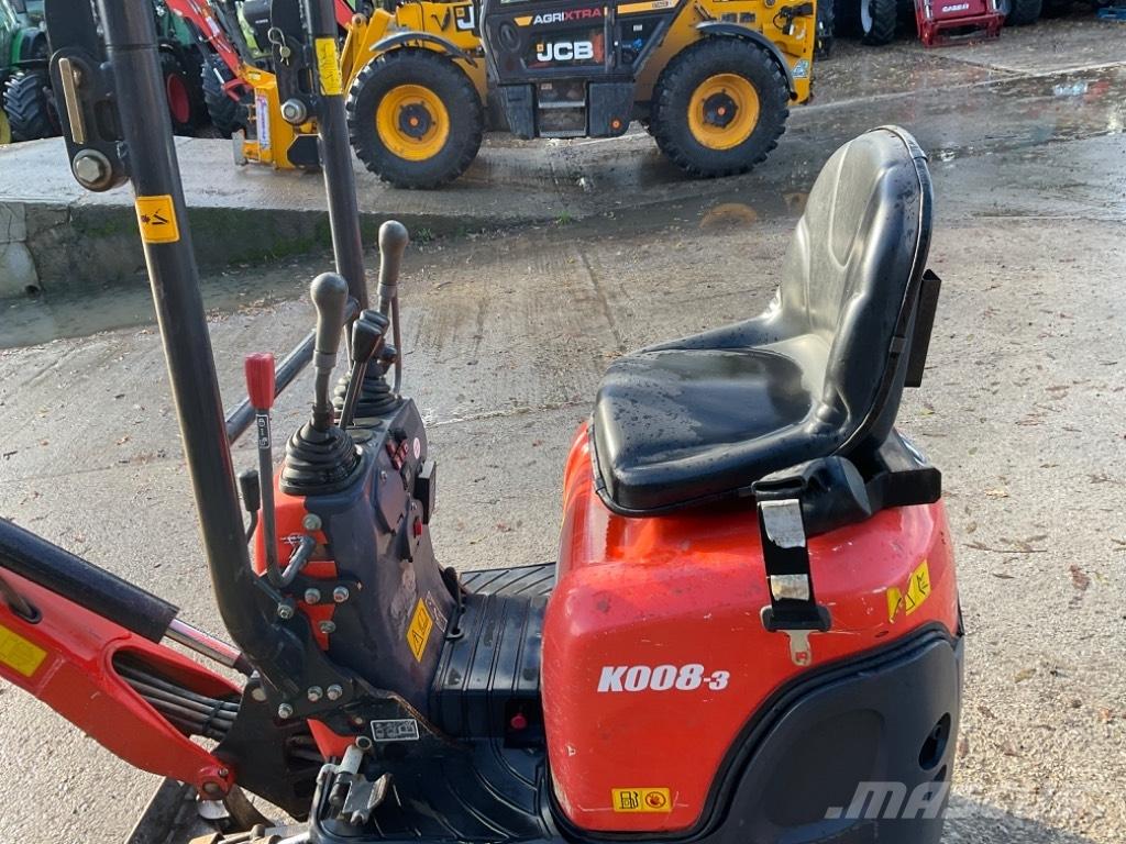 Kubota K 008-3 Мини екскаватори < 7 т