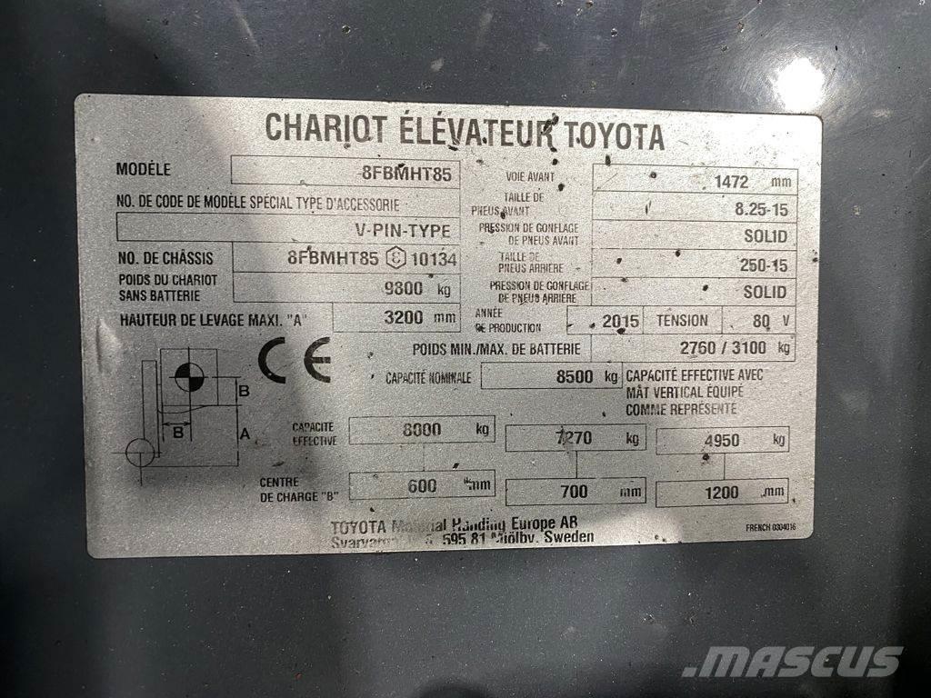 Toyota 8FBMHT85 Електрически вилични кари-повдигачи