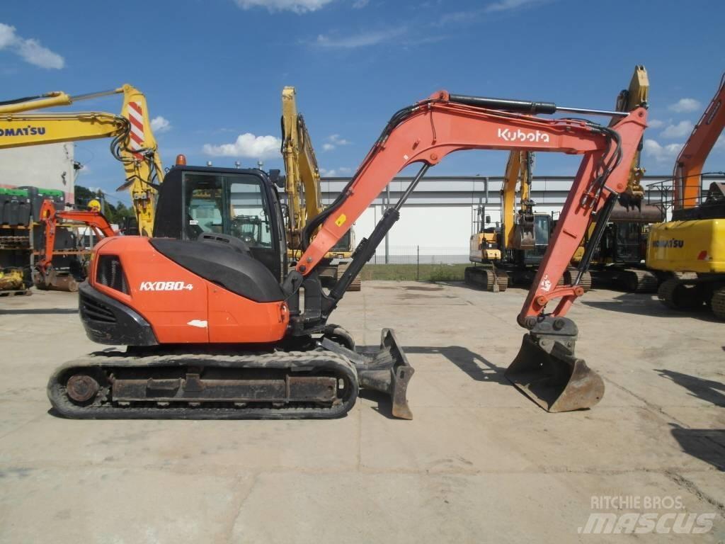 Kubota KX 080-4 Средни екскаватори 7т - 12т