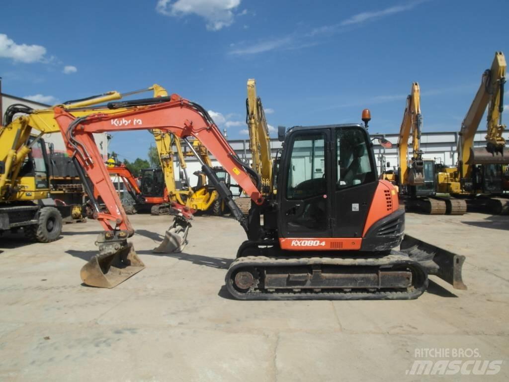 Kubota KX 080-4 Средни екскаватори 7т - 12т