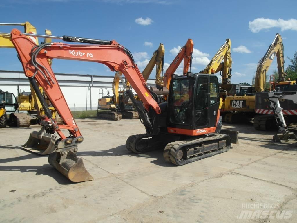 Kubota KX 080-4 Средни екскаватори 7т - 12т