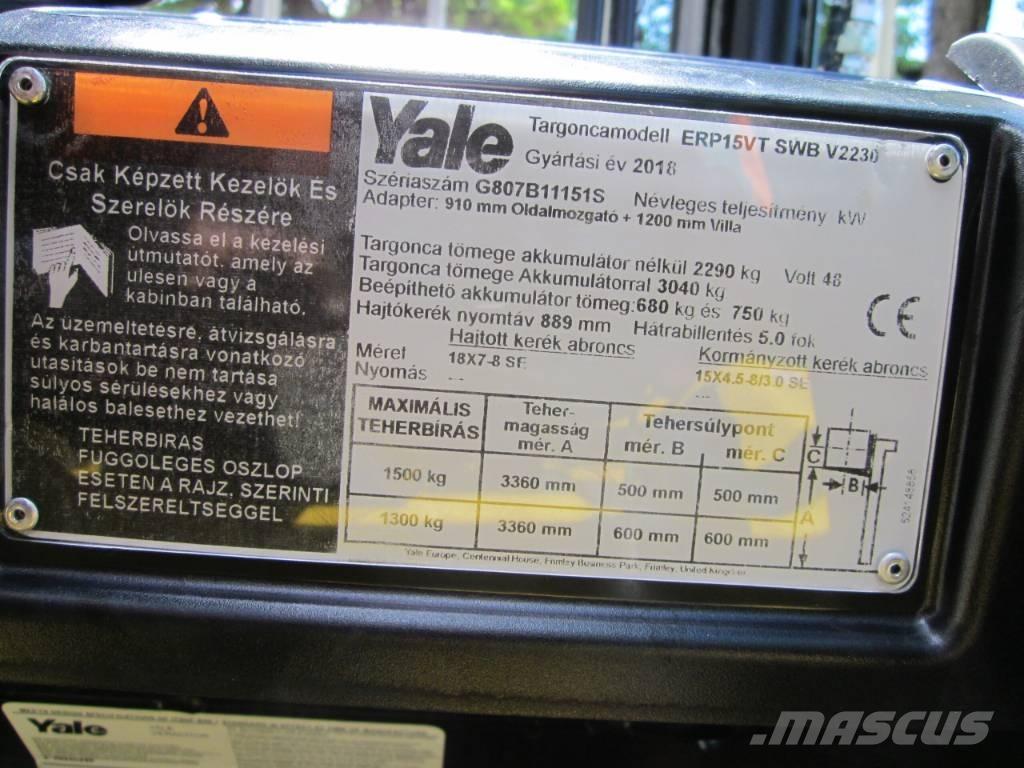 Yale ERP15VT Електрически вилични кари-повдигачи