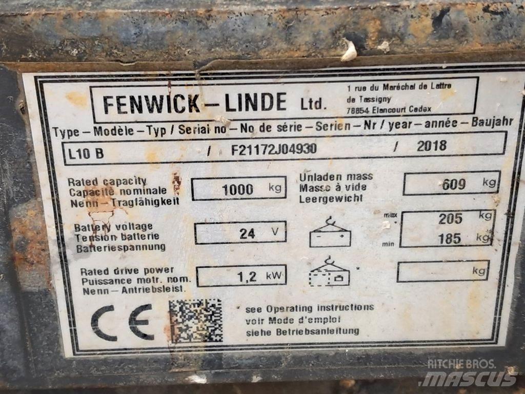 Linde L10B Колички високоповдигачи с теглич
