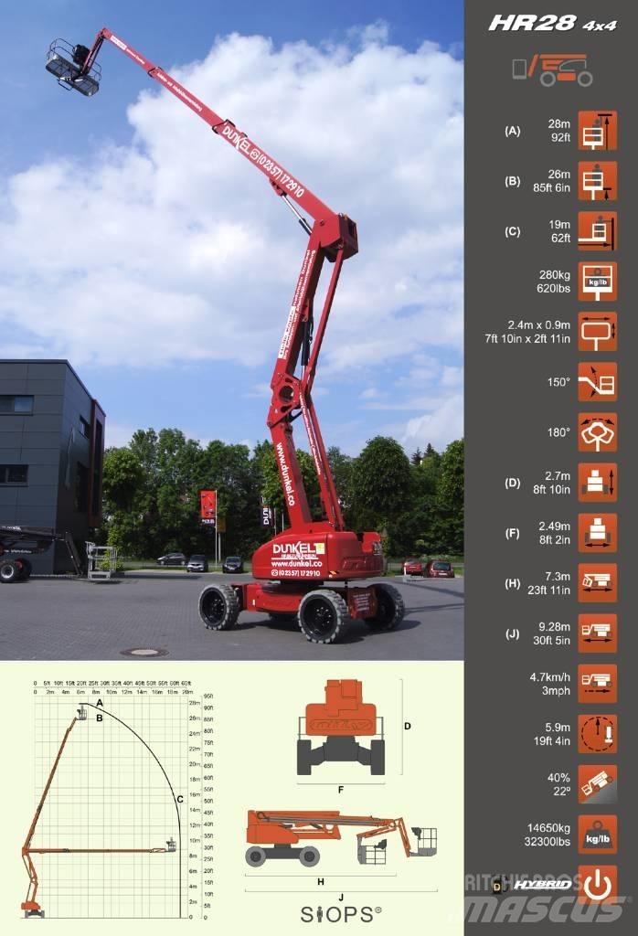 Niftylift HR 28 Съчленени стрелови подемници