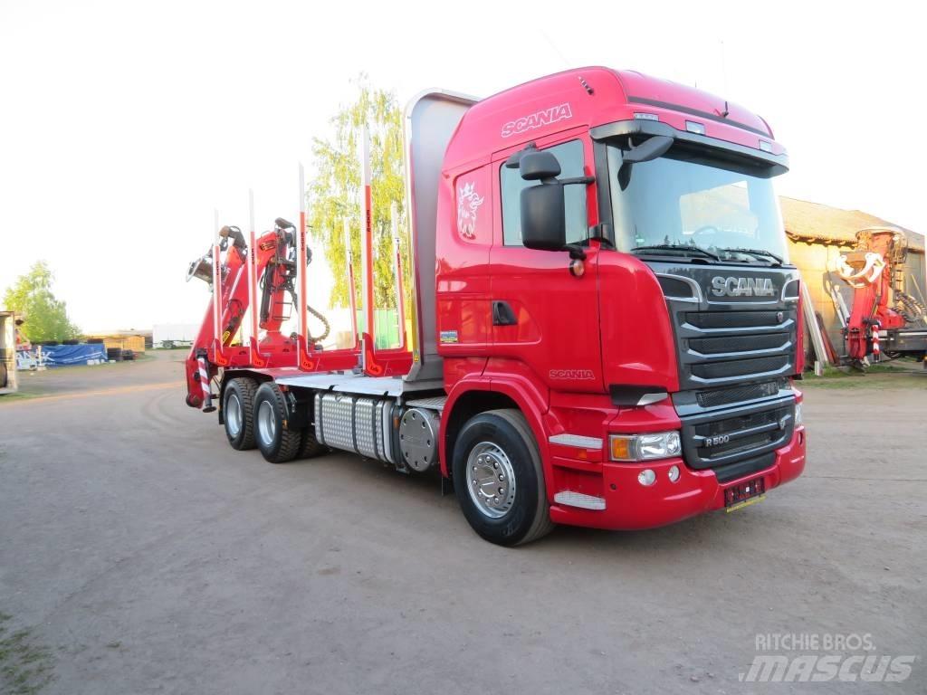 Scania R 500 За превоз на дървени трупи