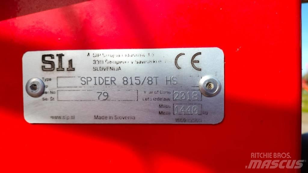 SIP SPIDER 815|8 T Гребла и сенообръщачки