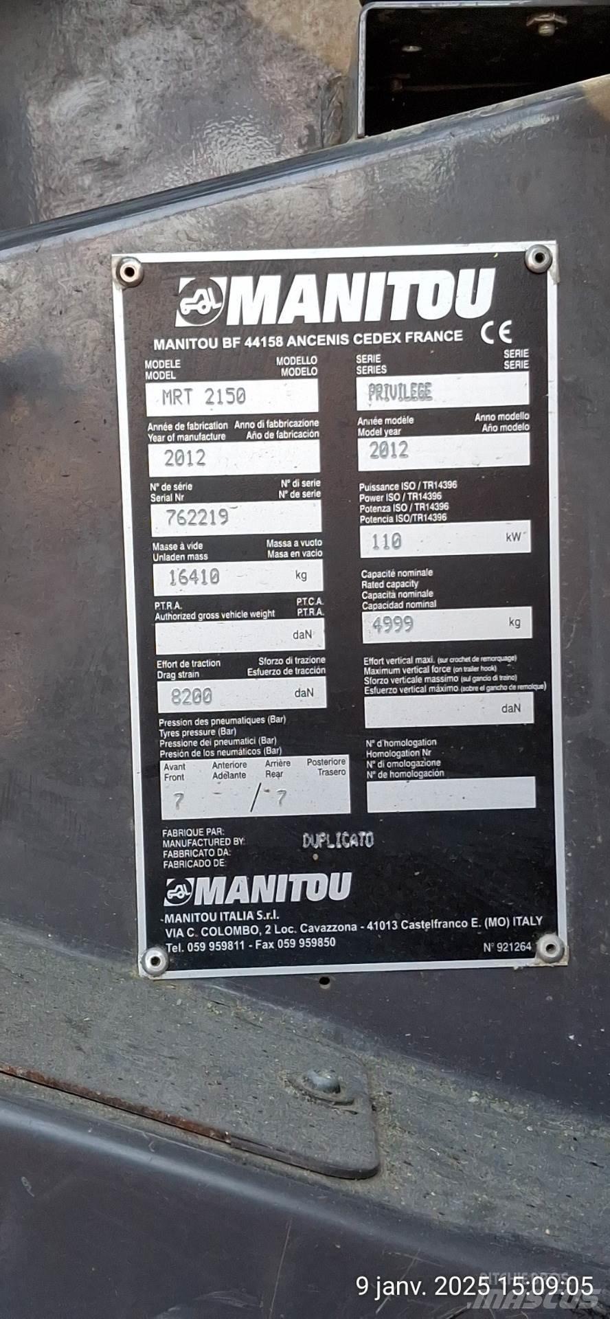 Manitou 2150MRT Телескопични товарачи