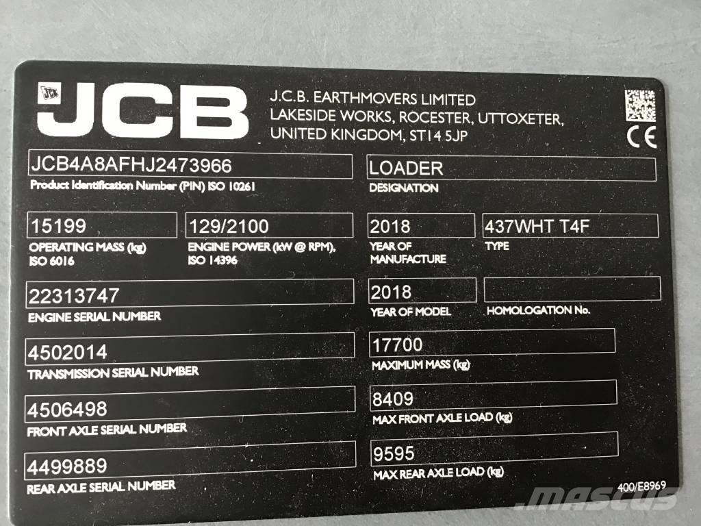 JCB 437 WHT Колесни товарачи